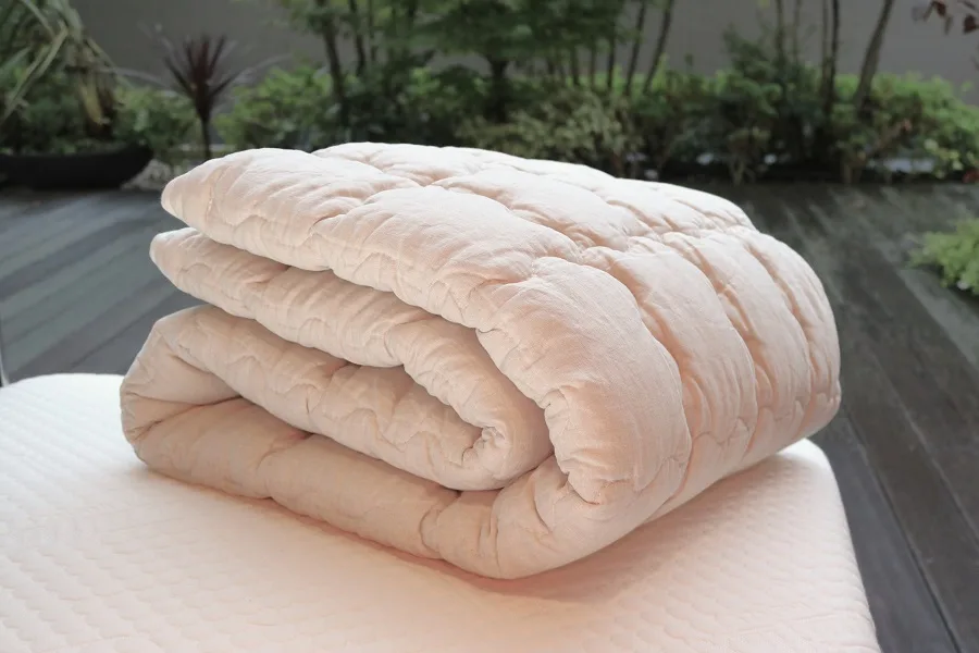 オリジナルSOSウォッシャブル リネン&ウールベッドパッド1.6kg 日本製