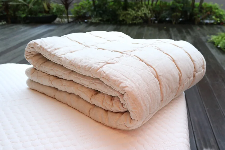 オリジナルSOSウォッシャブル リネン&ウールベッドパッド1.1kg 日本製