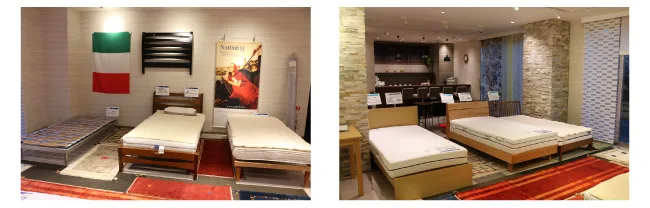 ④睡眠の知識を持った寝具の専門スタッフがベッド選びをサポートします